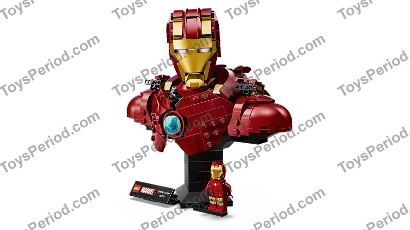 LEGO 76327 Iron Man MK4 Bust Set Parts List