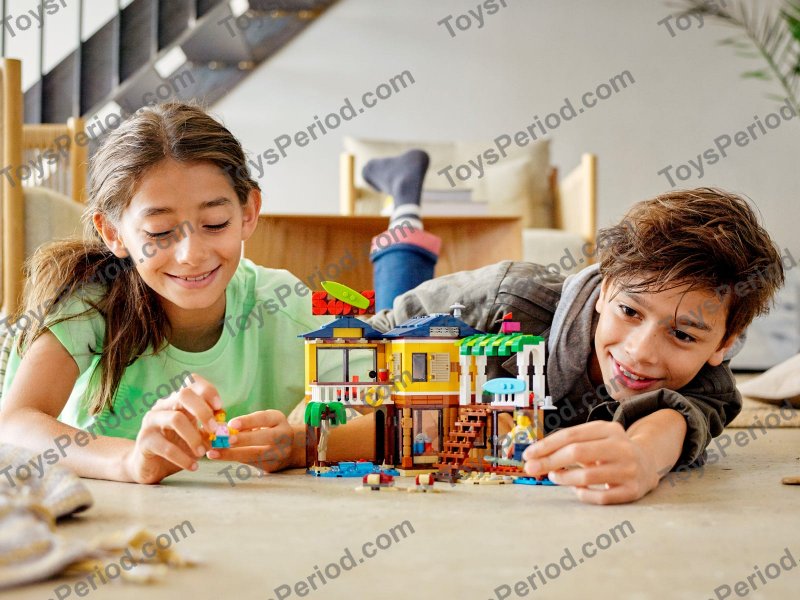 LEGO 31118 Surfer Beach House Set Parts List