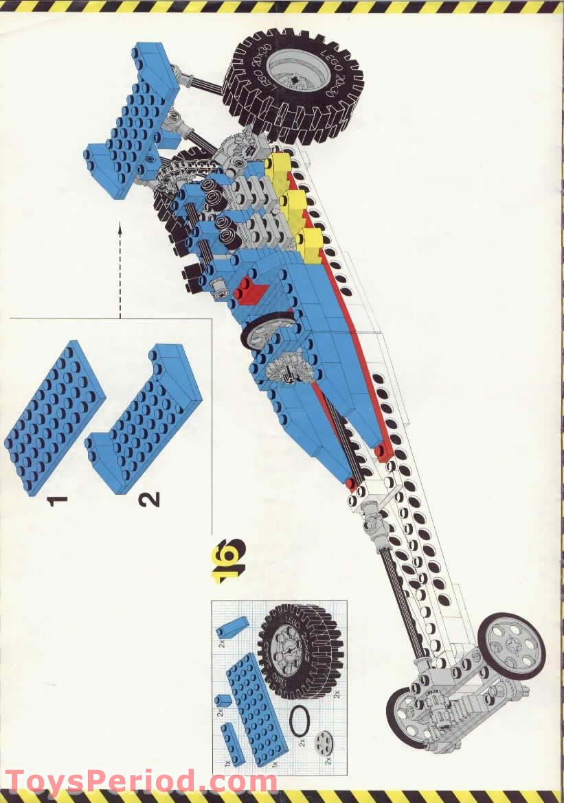 LEGO 8847 Dragster Instructions and Parts List