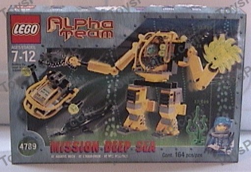 LEGO 4789 Alpha Team Aquatic Mech Set Parts List