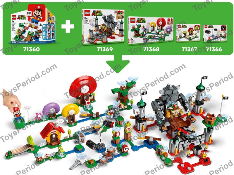 LEGO 71368 Toad's Treasure Hunt - Expansion Set Parts List