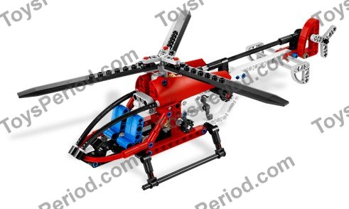 LEGO 8046 Helicopter Set Parts List