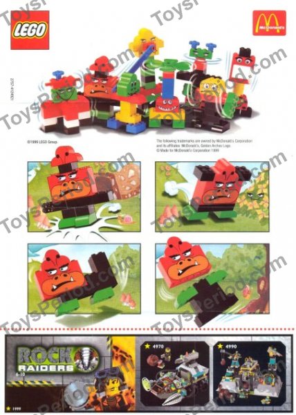 LEGO 2757 McDonald's Promotional Set, Bad Monkey Instructions and