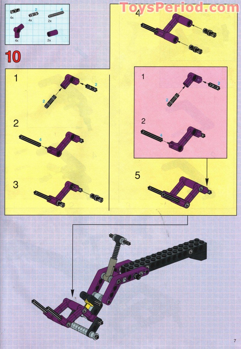 LEGO 8269 Cyber Stinger Instructions and Parts List