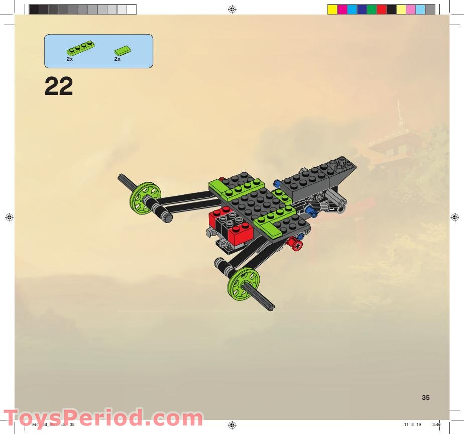 LEGO 9445 Fangpyre Truck Ambush Instructions and Parts List