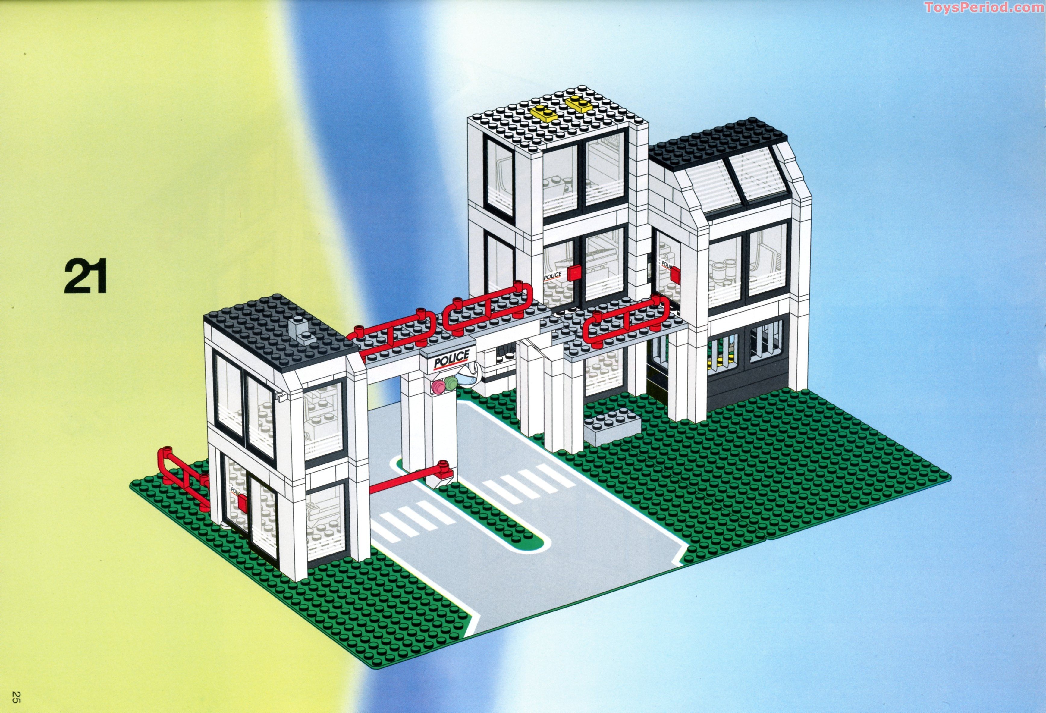 LEGO 6398 Central Precinct HQ Instructions and Parts List