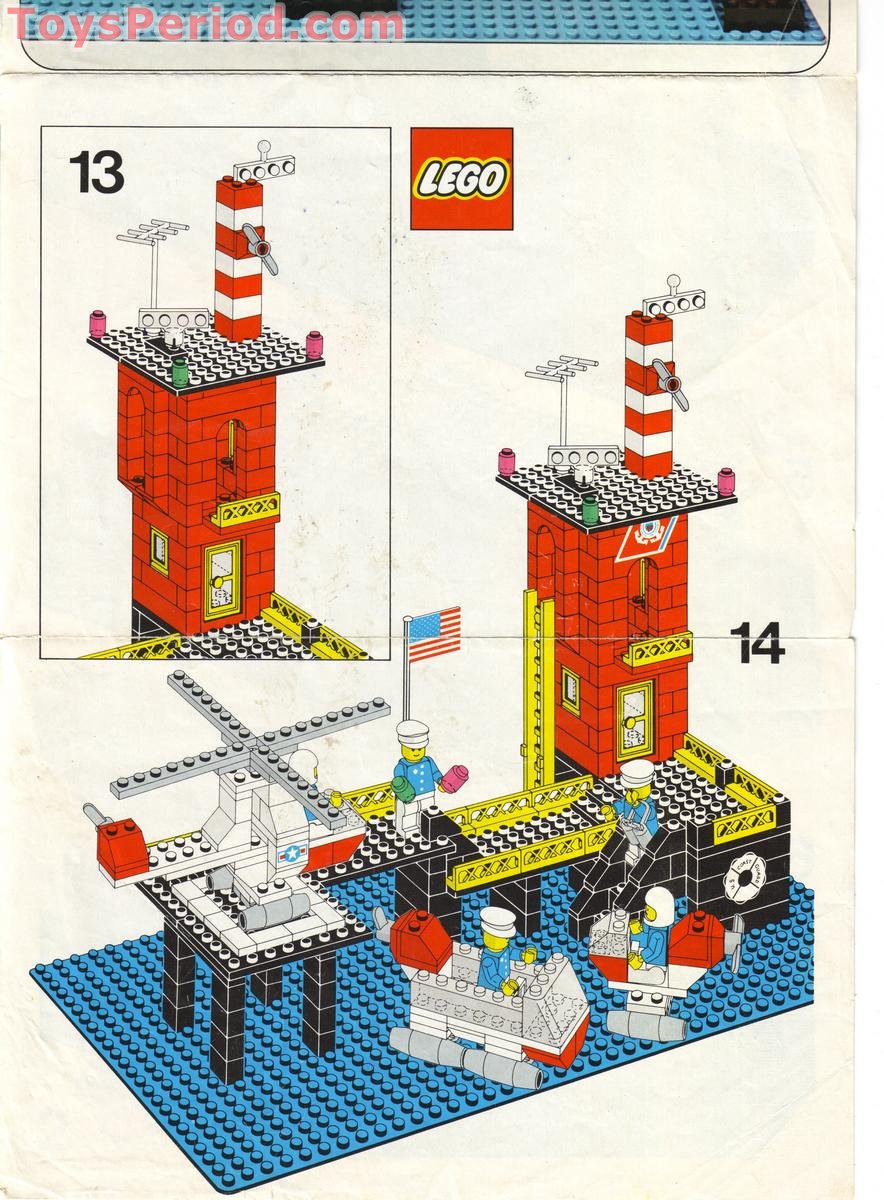 Lego 575 2 Canadian Coast Guard Station Set Parts Inventory And Instructions Lego Reference Guide