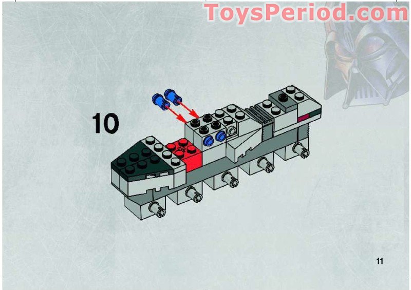 LEGO 20006 Mini Clone Turbo Tank Instructions and Parts List
