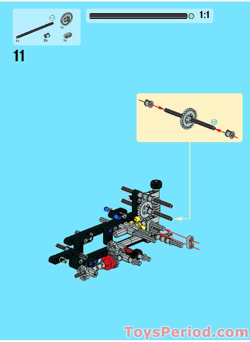 LEGO 8063 Tractor with Trailer Instructions and Parts List