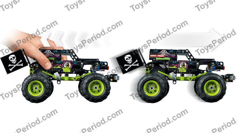 LEGO 42118 Monster Jam Grave Digger Set Parts List