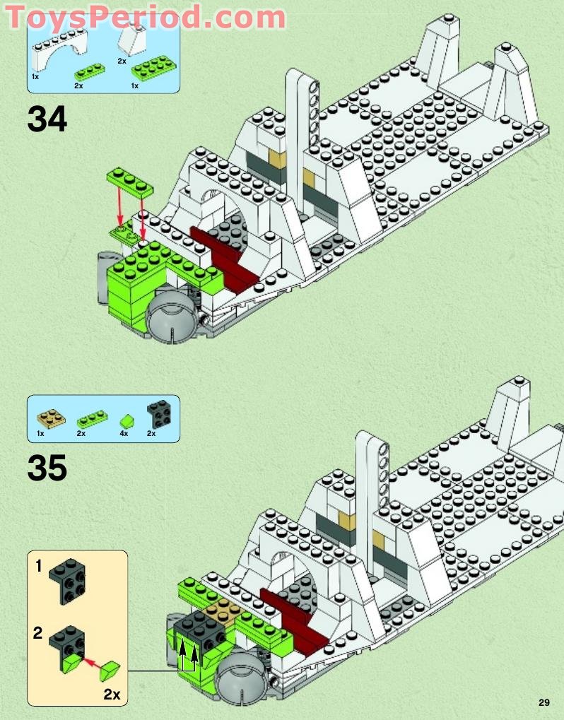 LEGO 75021 Republic Gunship Instructions and Parts List
