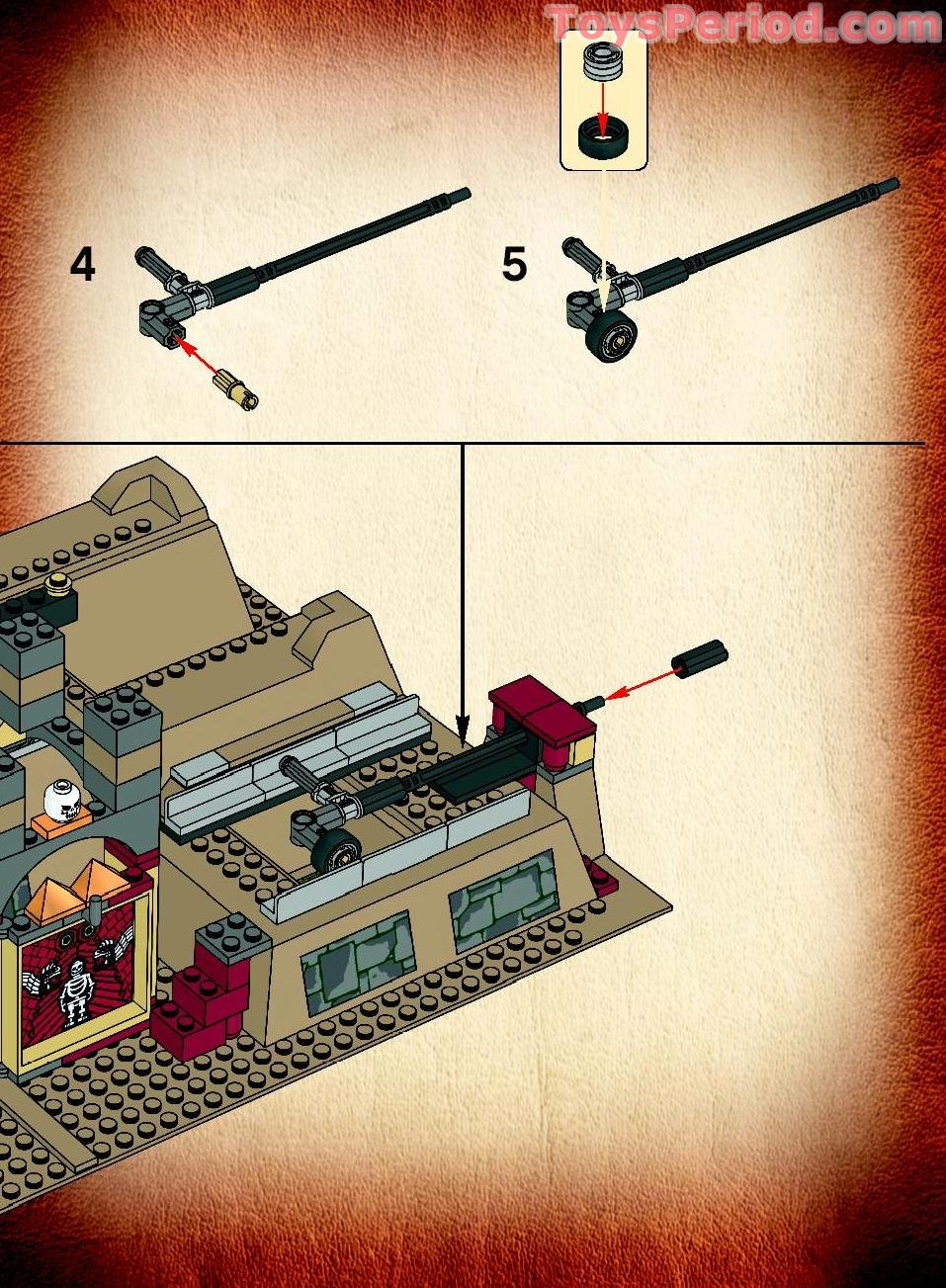 LEGO 7627 Temple of the Crystal Skull Instructions and Parts List