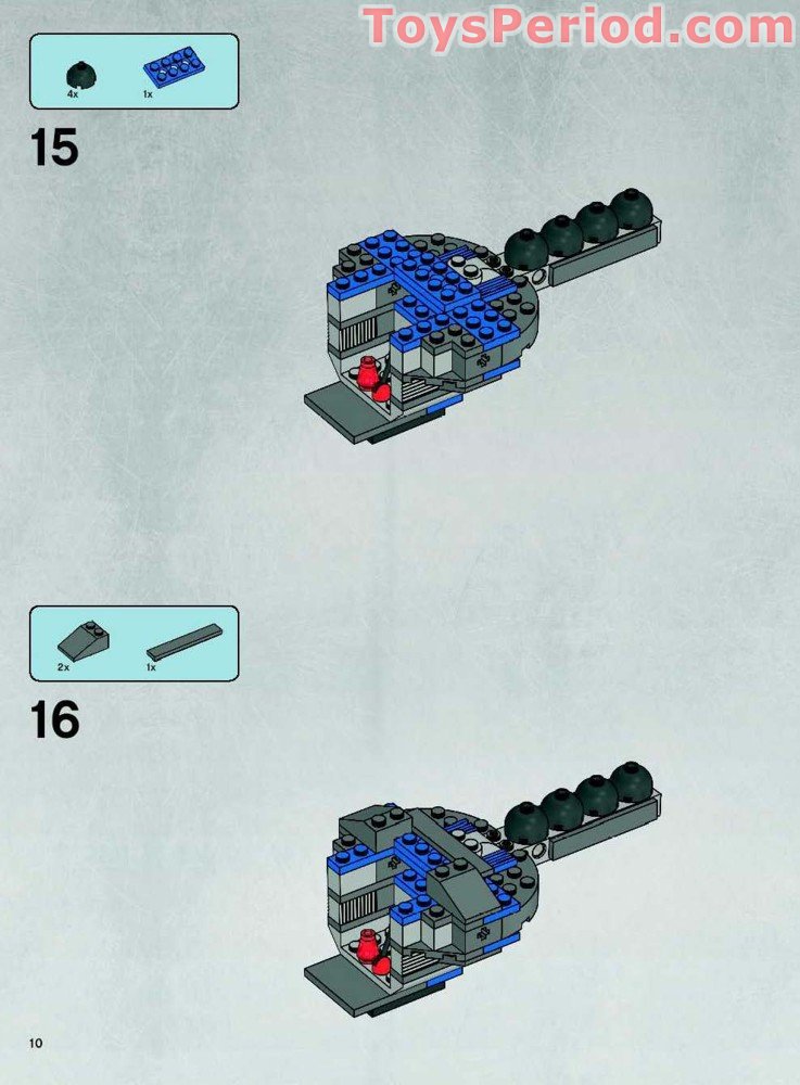 LEGO 7664 Tie Crawler Instructions and Parts List