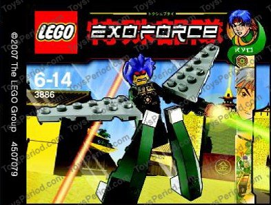 ショーブレページ　0286 LEGO 3886-2 Ryo Walker - Boxed Version Instructions and Parts List