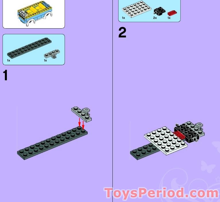 LEGO 3185 Summer Riding Camp Instructions and Parts List