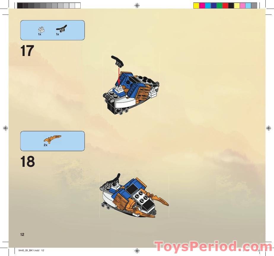 LEGO 9445 Fangpyre Truck Ambush Instructions and Parts List
