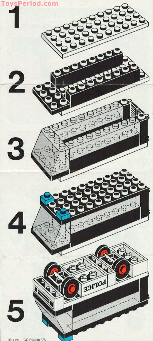 Lego 445 1 Police Units Set Parts Inventory And