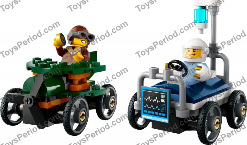 LEGO 60459 Airplane vs. Hospital Bed Set Parts List