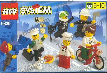 LEGO 6326 Town Folks Instructions and Parts List