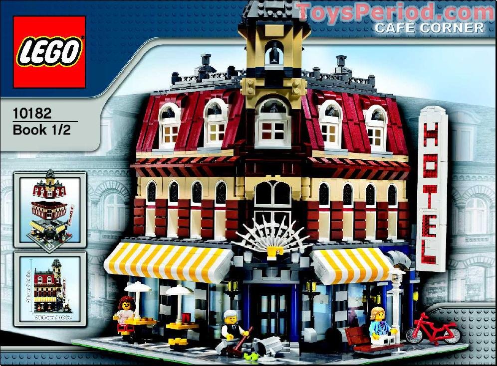 LEGO 10182 Cafe Corner (Café Corner) Instructions and Parts List