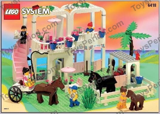 LEGO 6418 Country Club Instructions and Parts List