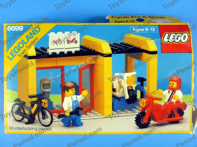 New LEGO Plain White Minifigure City Town Motorcycle
