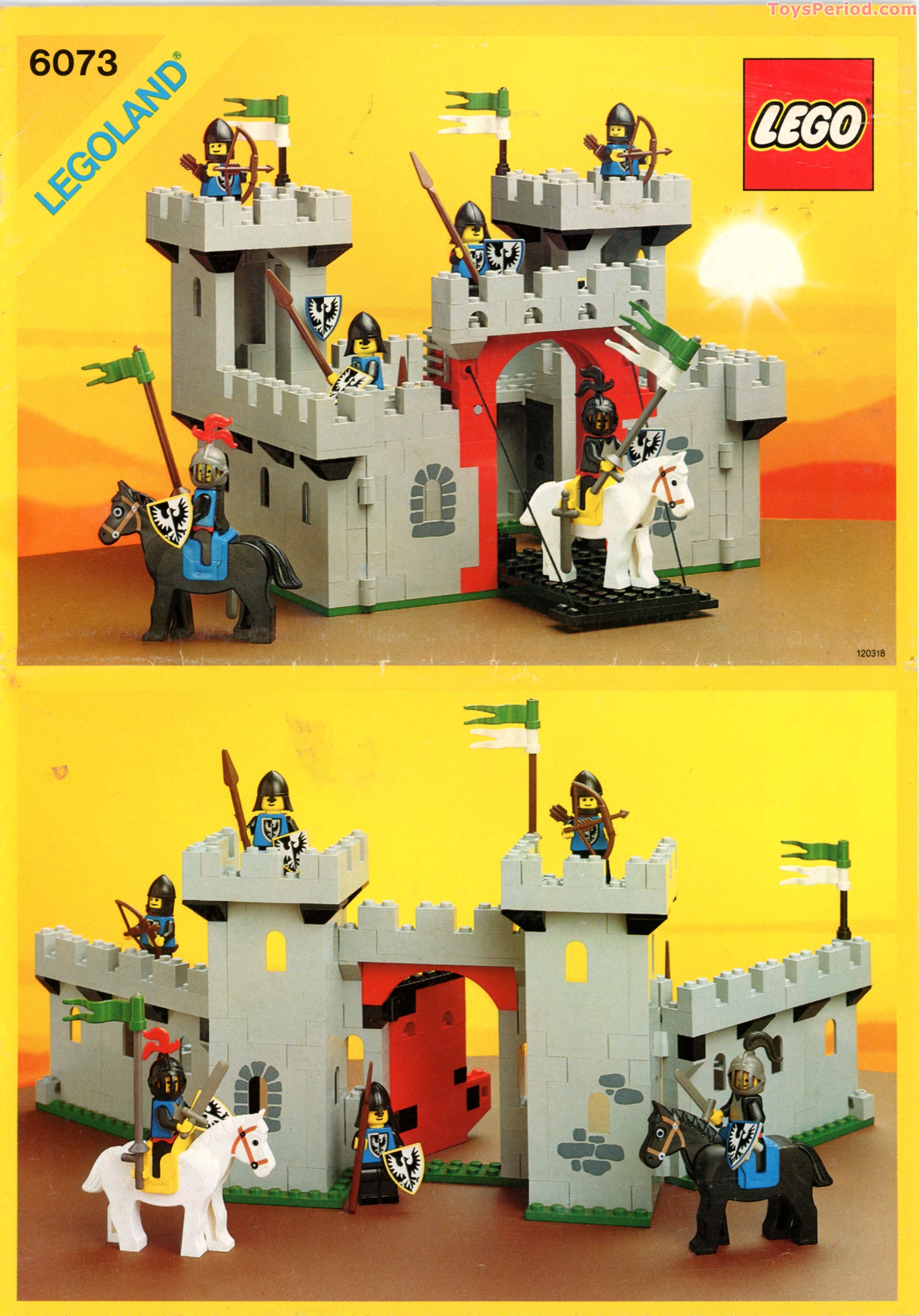 LEGO 6073 Knight's Castle Instructions and Parts List