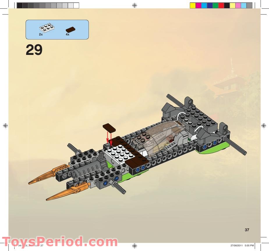 LEGO 9444 Cole's Tread Assault Instructions and Parts List