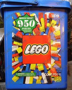 LEGO 1819 Large Bucket Bonus Value 950 Pieces Set Parts List