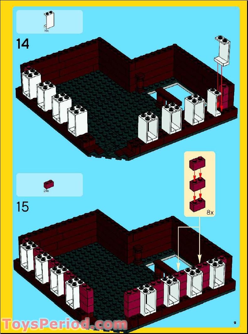 LEGO 10182 Cafe Corner (Café Corner) Instructions and Parts List