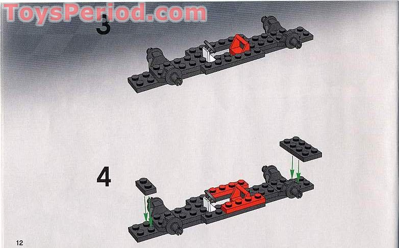 LEGO 8673 Ferrari F1 Fuel Stop Instructions and Parts List