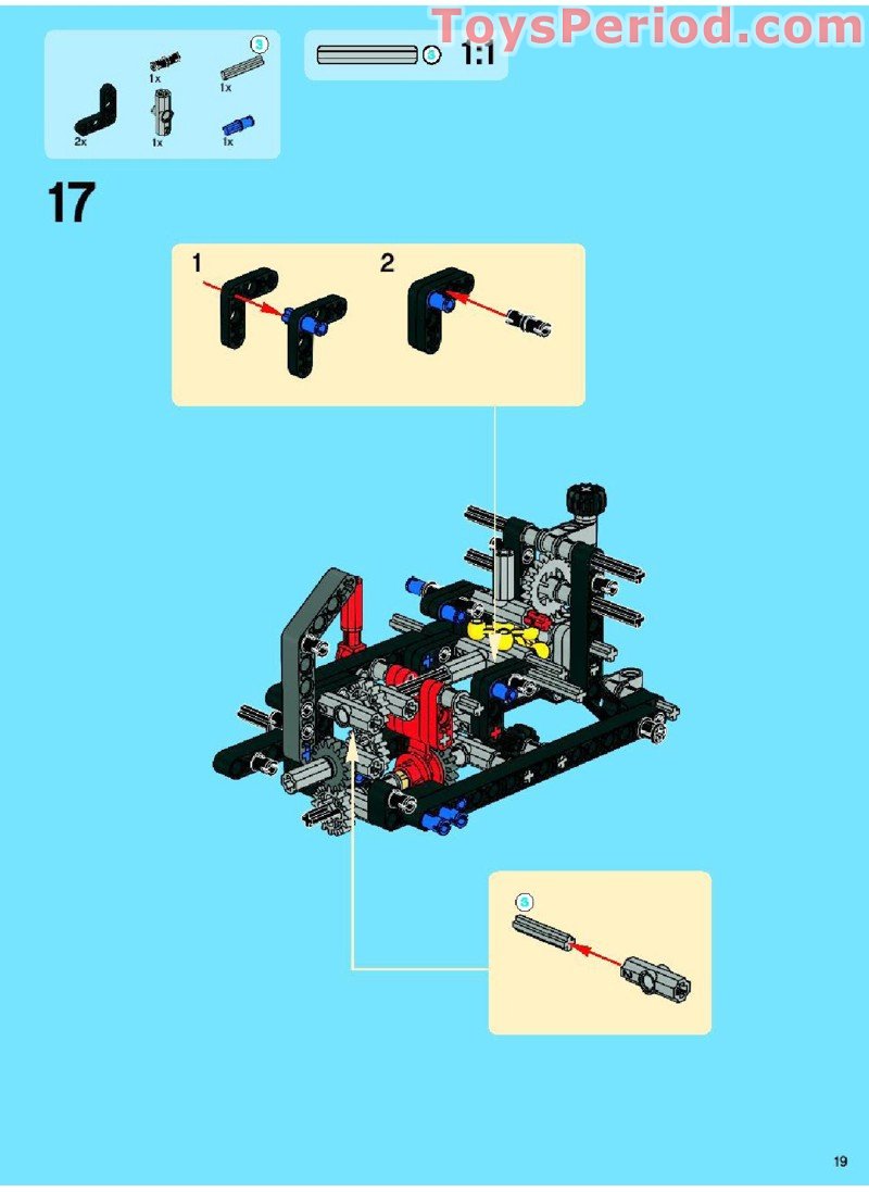 LEGO 8063 Tractor with Trailer Instructions and Parts List