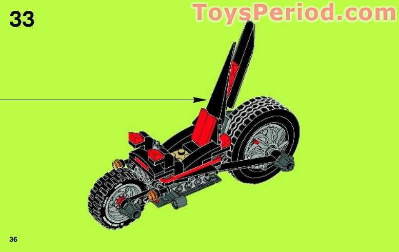 LEGO 79101 Shredder's Dragon Bike Instructions and Parts List