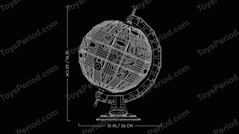 LEGO 21332 The Globe Set Parts List