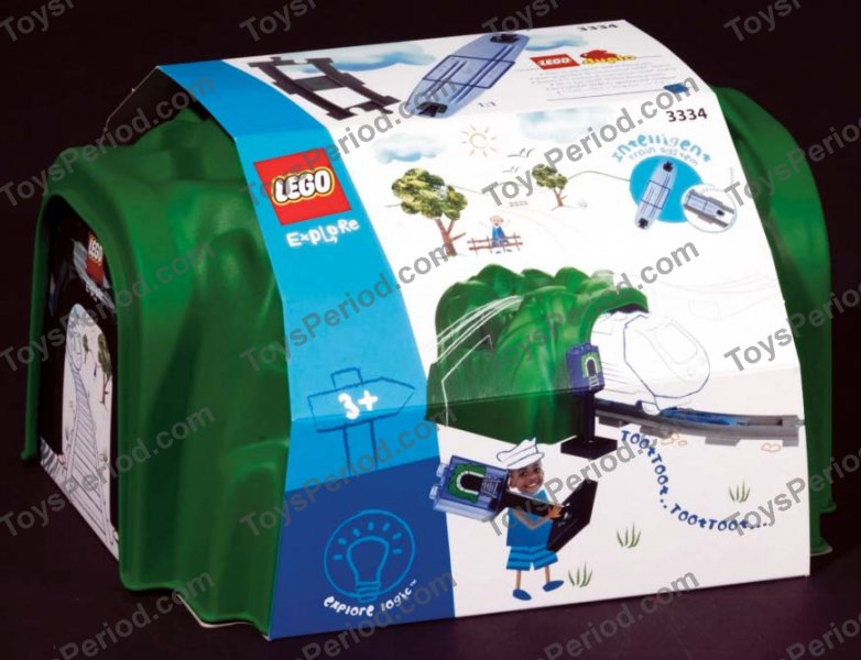 LEGO 3334 IntelliTrain Tunnel Set Parts Inventory and Instructions