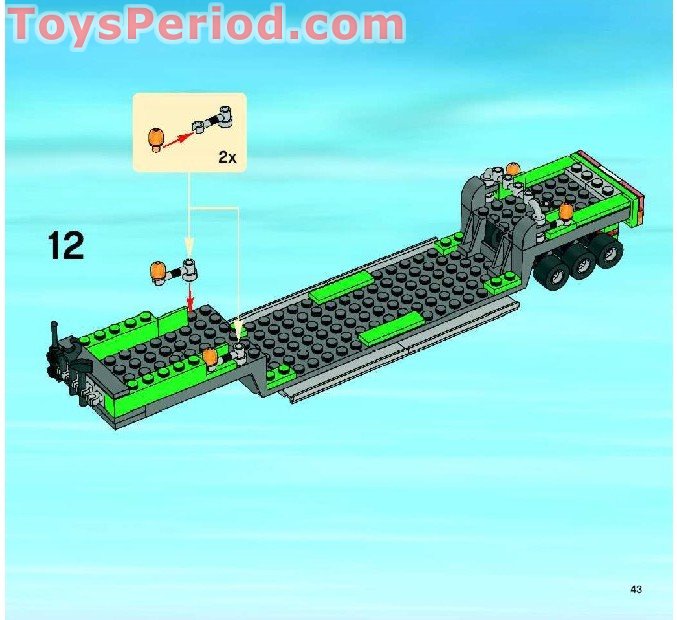 LEGO 7633 Construction Site Instructions and Parts List