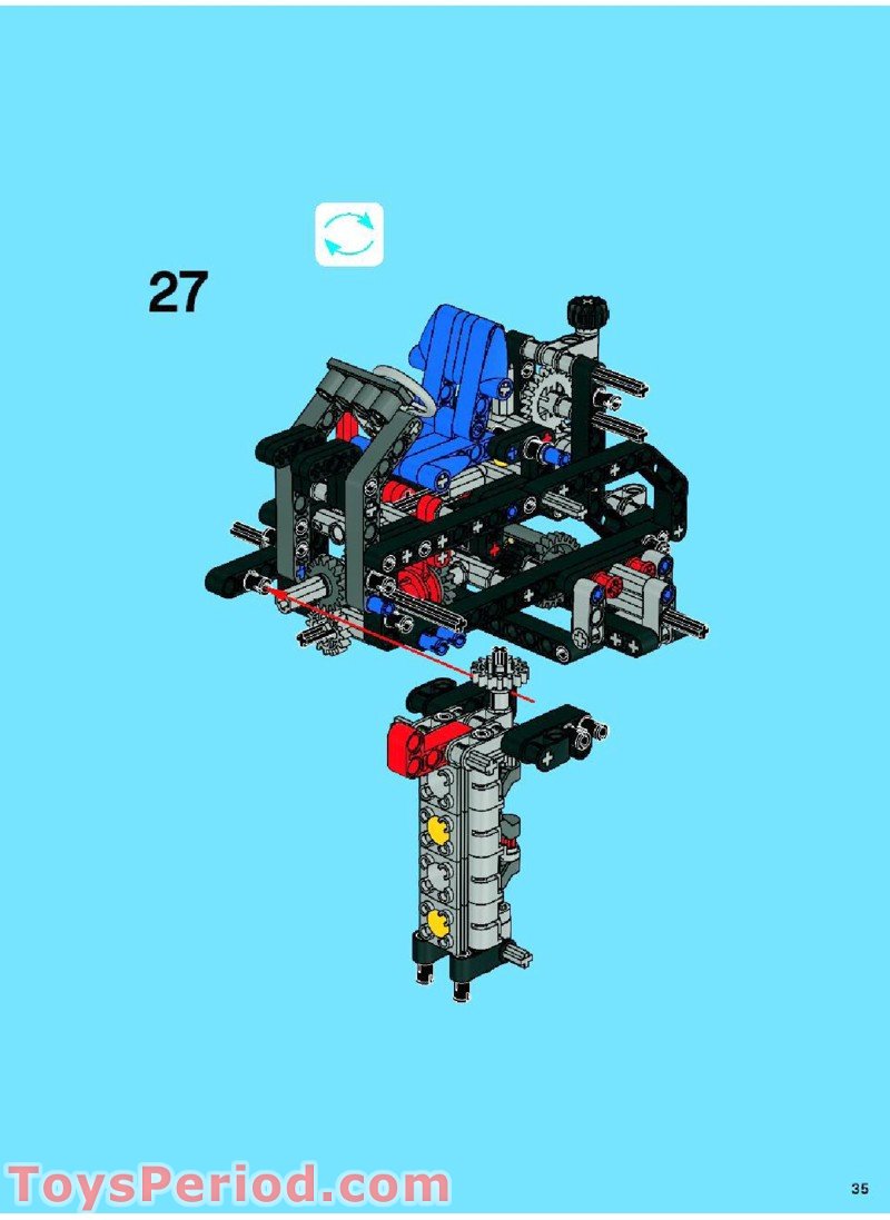 LEGO 8063 Tractor with Trailer Instructions and Parts List