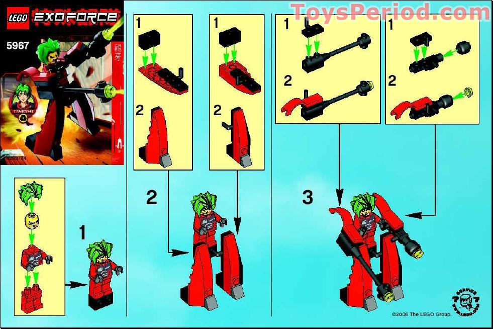 LEGO 5967 Takeshi Walker 2 Instructions and Parts List