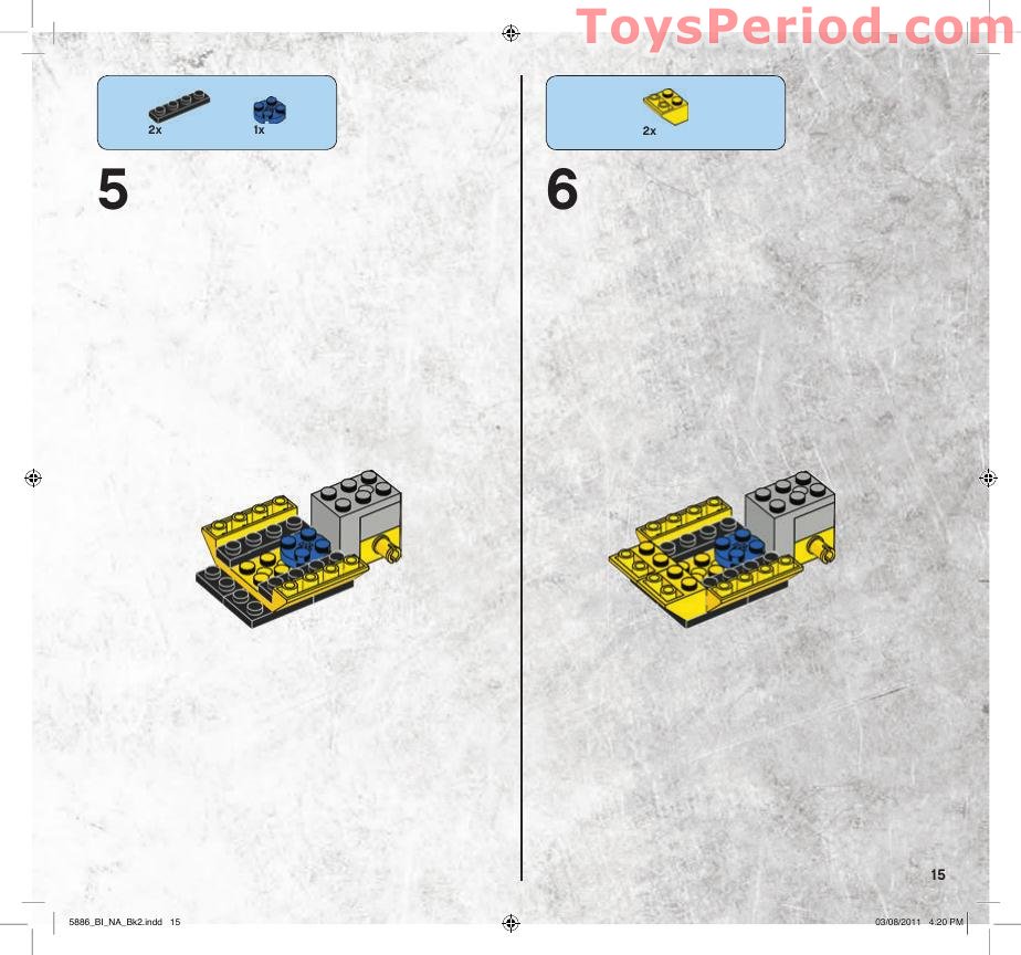 LEGO 5886 T-Rex Hunter Instructions and Parts List