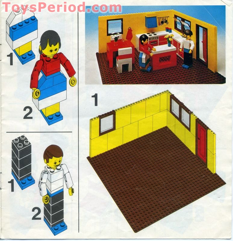 LEGO 232-1 Bungalow Set Parts Inventory and Instructions - LEGO