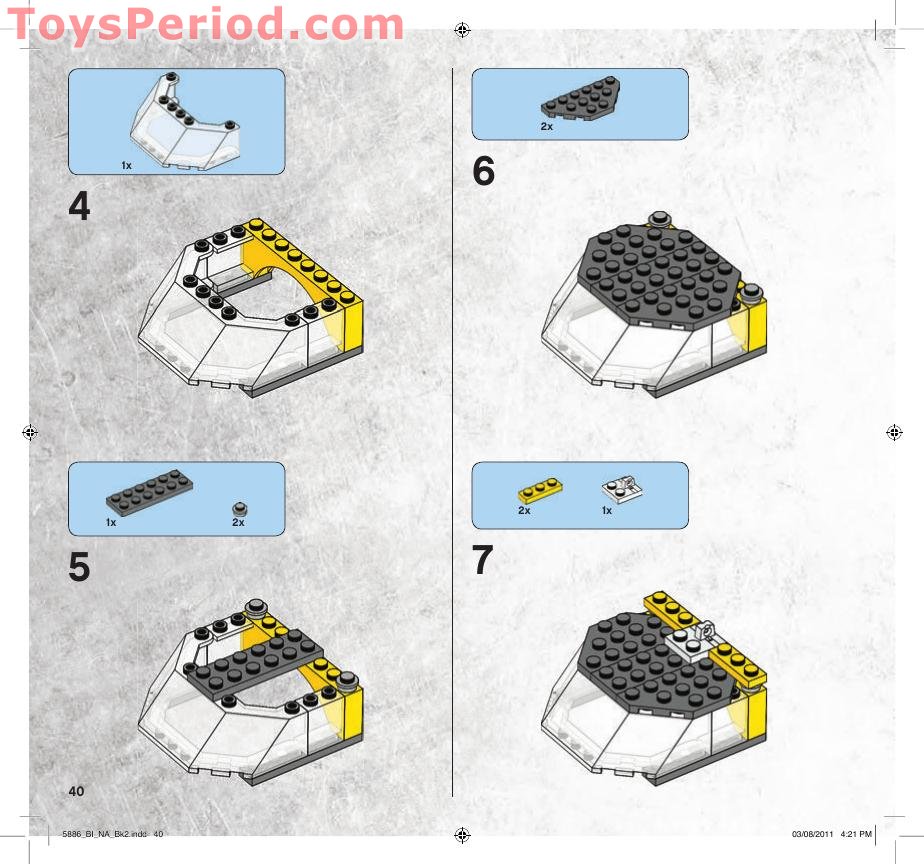 LEGO 5886 T-Rex Hunter Instructions and Parts List