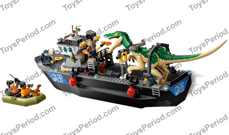 LEGO 76942 Baryonyx Dinosaur Boat Escape Set Parts List
