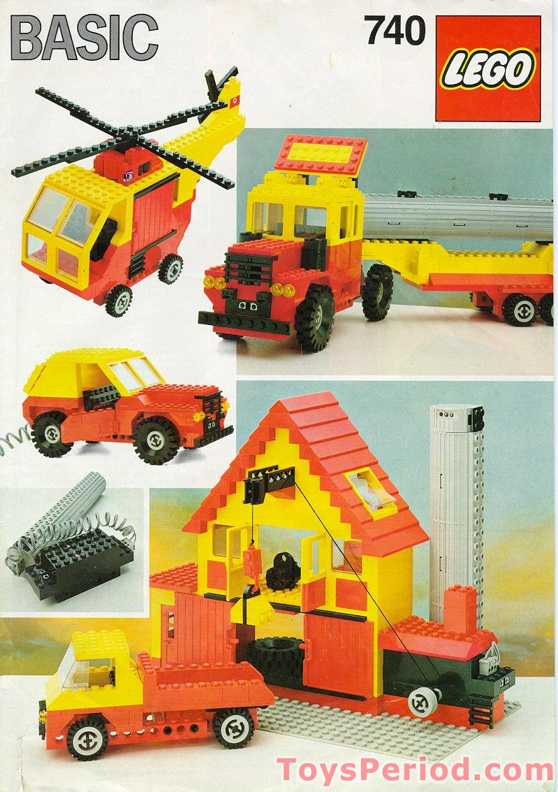 LEGO 740-1 Basic Building Set Instructions and Parts List