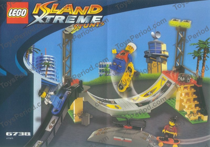 LEGO 6738 Skateboard Challenge Instructions and Parts List