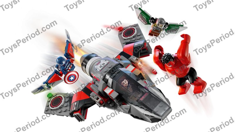 LEGO 76292 Captain America vs. Red Hulk Battle Set Parts List