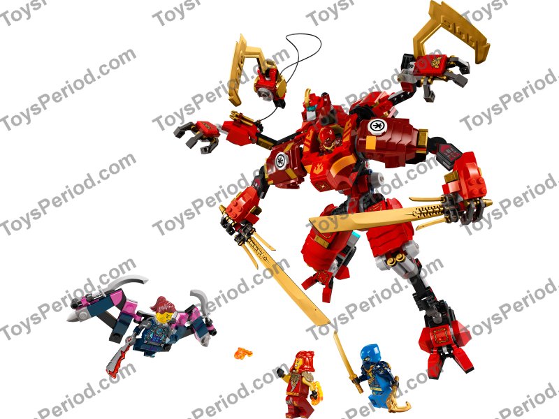 LEGO 71812 Kai's Ninja Climber Mech Set Parts List