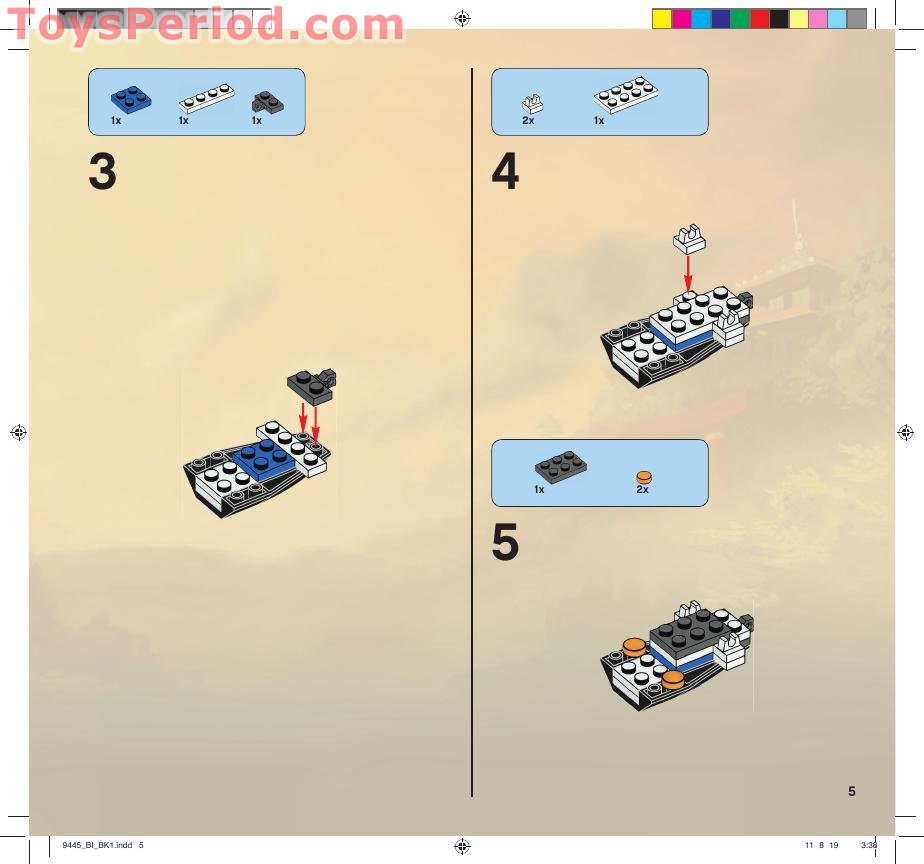 LEGO 9445 Fangpyre Truck Ambush Instructions and Parts List