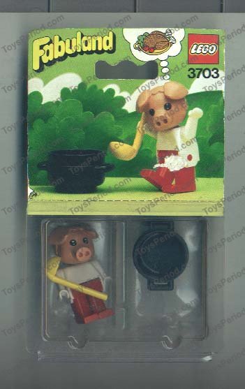 LEGO 3703 Peter Pig the Cook Set Parts List