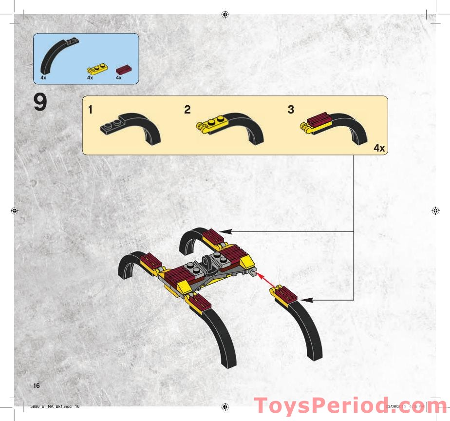 LEGO 5886 T-Rex Hunter Instructions and Parts List