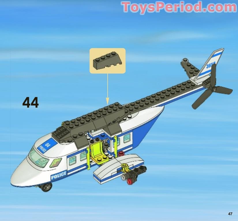 LEGO 3658 Police Helicopter Instructions and Parts List